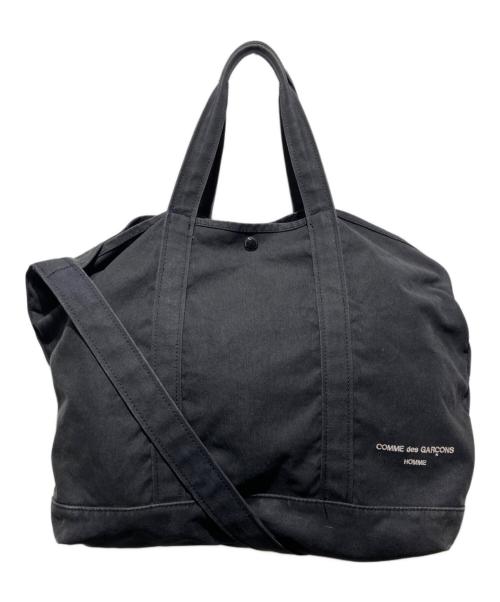 COMME des GARCONS HOMME（コムデギャルソン オム）COMME des GARCONS HOMME (コムデギャルソン オム) コットンキャンバス 製品洗いトートバッグ ブラックの古着・服飾アイテム