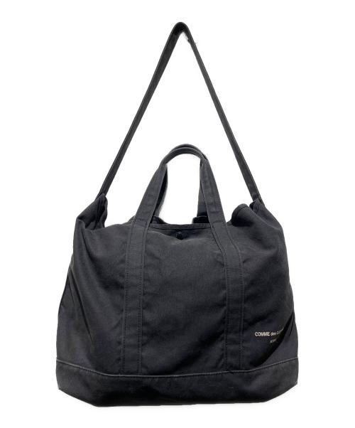 COMME des GARCONS HOMME（コムデギャルソン オム）COMME des GARCONS HOMME (コムデギャルソン オム) コットンキャンバス 製品洗いトートバッグ ブラックの古着・服飾アイテム