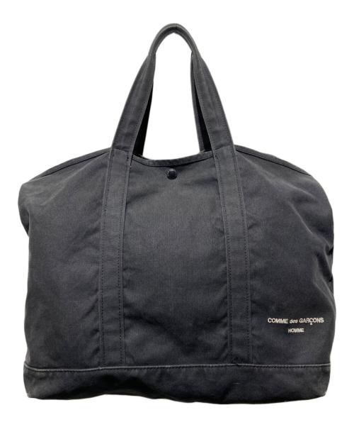 COMME des GARCONS HOMME（コムデギャルソン オム）COMME des GARCONS HOMME (コムデギャルソン オム) コットンキャンバス 製品洗いトートバッグ ブラックの古着・服飾アイテム