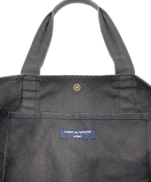 COMME des GARCONS HOMME（コムデギャルソン オム）COMME des GARCONS HOMME (コムデギャルソン オム) コットンキャンバス 製品洗いトートバッグ ブラックの古着・服飾アイテム