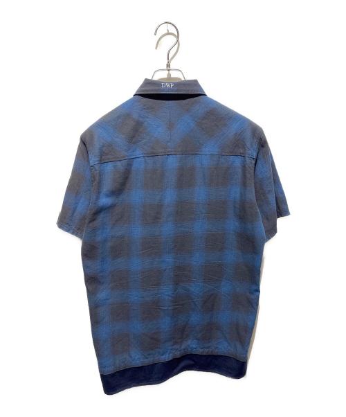 NEIGHBORHOOD（ネイバーフッド）NEIGHBORHOOD (ネイバーフッド) オンブレチェックシャツ ブルー サイズ:Ｓの古着・服飾アイテム