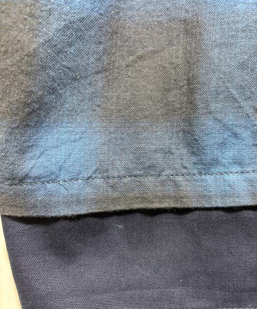 NEIGHBORHOOD（ネイバーフッド）NEIGHBORHOOD (ネイバーフッド) オンブレチェックシャツ ブルー サイズ:Ｓの古着・服飾アイテム