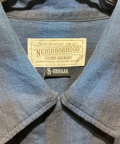 NEIGHBORHOOD（ネイバーフッド）NEIGHBORHOOD (ネイバーフッド) オンブレチェックシャツ ブルー サイズ:Ｓの古着・服飾アイテム