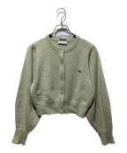 LACOSTE×Snidelラコステ×スナイデル）の古着「ラメニットカーディガン」｜グリーン