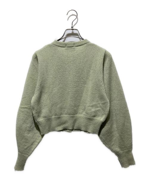 LACOSTE（ラコステ）LACOSTE (ラコステ) Snidel (スナイデル) ラメニットカーディガン グリーン サイズ:36の古着・服飾アイテム