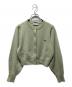 LACOSTE（ラコステ）の古着「ラメニットカーディガン」｜グリーン