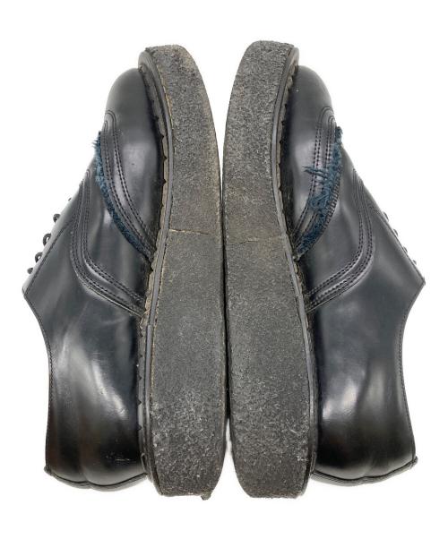 COMME des GARCONS HOMME PLUS（コムデギャルソンオムプリュス）COMME des GARCONS HOMME PLUS (コムデギャルソンオムプリュス) GEORGE COX (ジョージコックス) JOHNMOORE レイヤーデザインレザーオックスフォードシューズ ブラック サイズ:8の古着・服飾アイテム