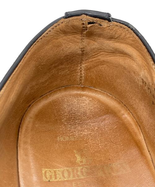 COMME des GARCONS HOMME PLUS（コムデギャルソンオムプリュス）COMME des GARCONS HOMME PLUS (コムデギャルソンオムプリュス) GEORGE COX (ジョージコックス) JOHNMOORE レイヤーデザインレザーオックスフォードシューズ ブラック サイズ:8の古着・服飾アイテム