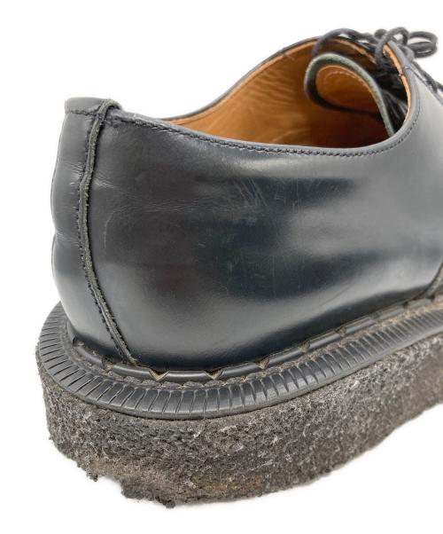 COMME des GARCONS HOMME PLUS（コムデギャルソンオムプリュス）COMME des GARCONS HOMME PLUS (コムデギャルソンオムプリュス) GEORGE COX (ジョージコックス) JOHNMOORE レイヤーデザインレザーオックスフォードシューズ ブラック サイズ:8の古着・服飾アイテム
