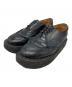 COMME des GARCONS HOMME PLUS（コムデギャルソンオムプリュス）の古着「レイヤーデザインレザーオックスフォードシューズ」｜ブラック