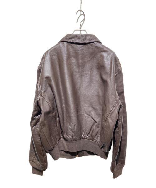 cooper（クーパー）COOPER (クーパー) A-2 レザージャケット ブラウン サイズ:44Rの古着・服飾アイテム
