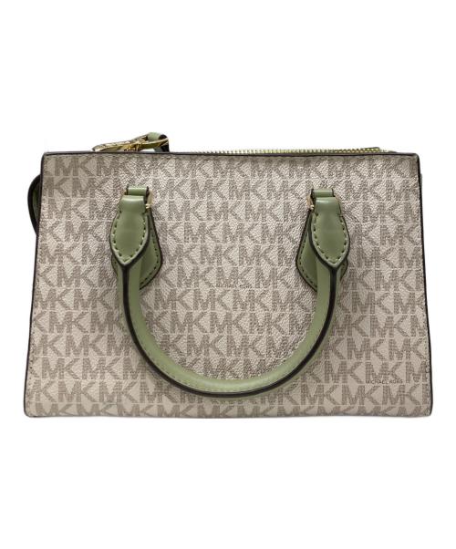 MICHAEL KORS（マイケルコース）MICHAEL KORS (マイケルコース) 2WAYショルダーバッグ ホワイト×グリーンの古着・服飾アイテム
