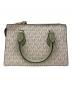 MICHAEL KORS (マイケルコース) 2WAYショルダーバッグ ホワイト×グリーン：12000円