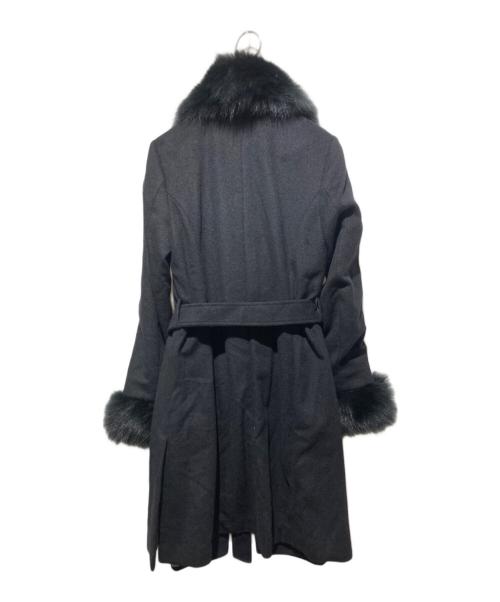 DURAS（デュラス）DURAS (デュラス) カシミヤコート ブラック サイズ:FREEの古着・服飾アイテム