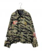 JACKROSEジャックローズ）の古着「カモ柄ベトジャン」｜グリーン×ブラック