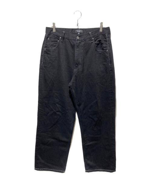 HUF（ハフ）HUF (ハフ) ステッチデニムパンツ ブラック サイズ:32の古着・服飾アイテム
