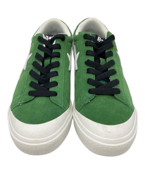 BAPESTA（ベイプスタ）BAPESTA (ベイプスタ) MAD STA ローカットスニーカー グリーン サイズ:27.5の古着・服飾アイテム