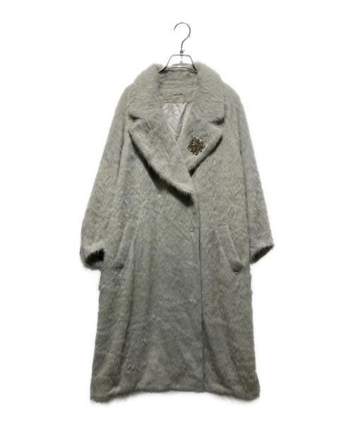 Snidel（スナイデル）Snidel (スナイデル) シャギーコクーンコート グリーンの古着・服飾アイテム