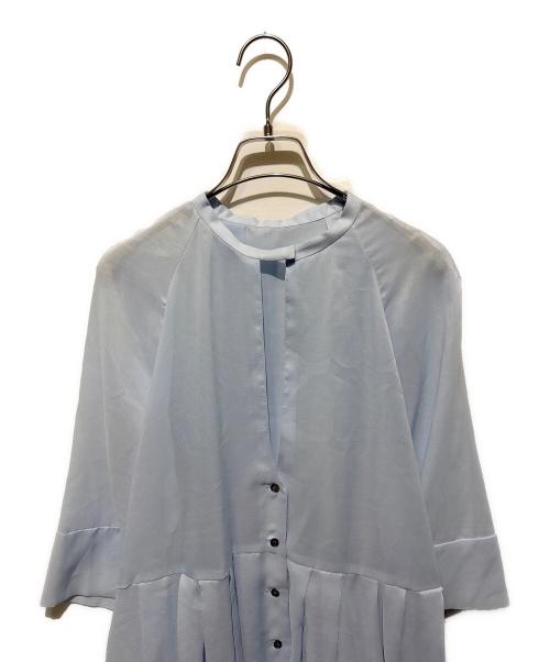 ADORE（アドーア）ADORE (アドーア) ハイツイストビエラブラウス ブルー サイズ:38の古着・服飾アイテム