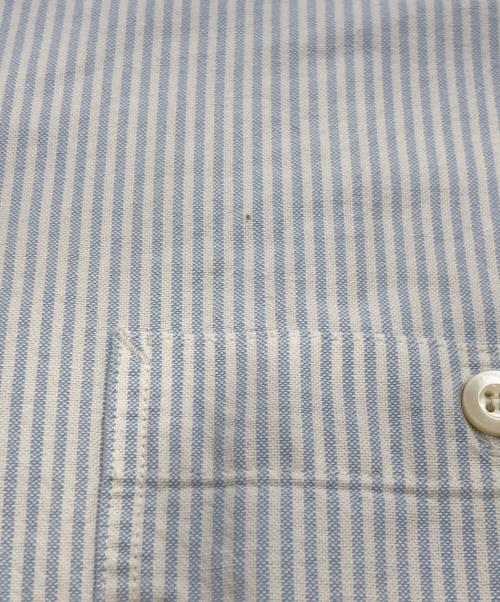 MARKA（マーカ）MARKA (マーカ) WORK SHIRT S/S ORGANIC COTTON OXFORD STRIPE ブルー サイズ:１の古着・服飾アイテム