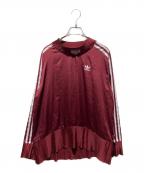 adidasアディダス）の古着「ロゴカットソー」｜レッド