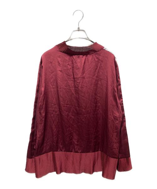 adidas（アディダス）adidas (アディダス) ロゴカットソー レッド サイズ:Ｌの古着・服飾アイテム