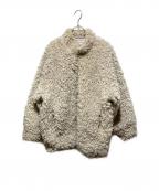 CLANEクラネ）の古着「CURL FUR SHORT COAT」｜ホワイト