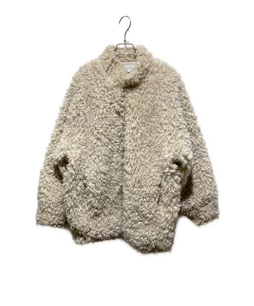 CLANE（クラネ）CLANE (クラネ) CURL FUR SHORT COAT ホワイト サイズ:2の古着・服飾アイテム