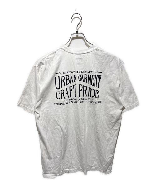 NEIGHBORHOOD（ネイバーフッド）NEIGHBORHOOD (ネイバーフッド) ロゴＴシャツ ホワイト サイズ:Ｌの古着・服飾アイテム