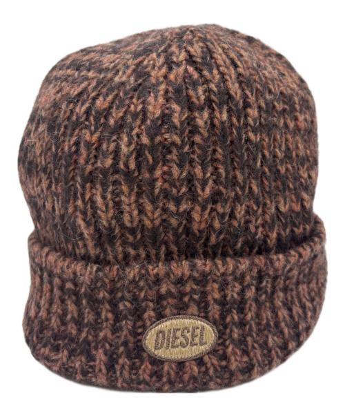 DIESEL（ディーゼル）DIESEL (ディーゼル) ビーニー帽 ブラウンの古着・服飾アイテム
