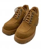 ADRERアドラー）の古着「High Sole brushed Lace-Up Shoes / ハイソール ブラッシュドレースアップ シューズ」｜ブラウン