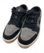 NIKEナイキ）の古着「Air Jordan 1 Low SE/ローカットスニーカー」｜ブラック×グレー