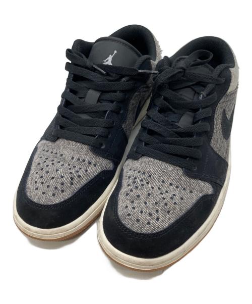 NIKE（ナイキ）NIKE (ナイキ) Air Jordan 1 Low SE/ローカットスニーカー ブラック×グレー サイズ:27.5cmの古着・服飾アイテム