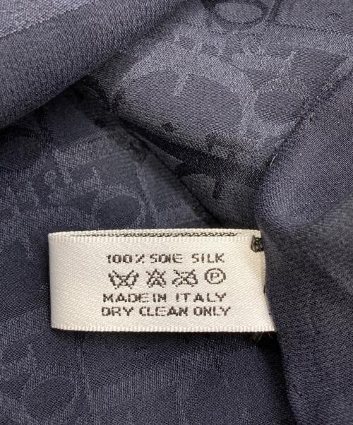 Christian Dior（クリスチャン ディオール）Christian Dior (クリスチャン ディオール) シルクスカーフ ネイビーの古着・服飾アイテム