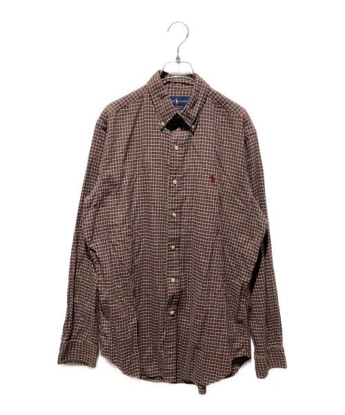 RALPH LAUREN（ラルフローレン）RALPH LAUREN (ラルフローレン) チェックシャツ ブラウン サイズ:Mの古着・服飾アイテム