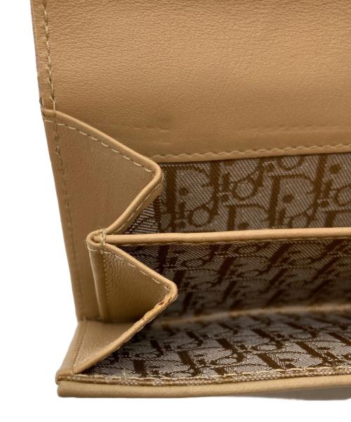 Christian Dior（クリスチャン ディオール）Christian Dior (クリスチャン ディオール) ミニレザーウォレット ベージュの古着・服飾アイテム