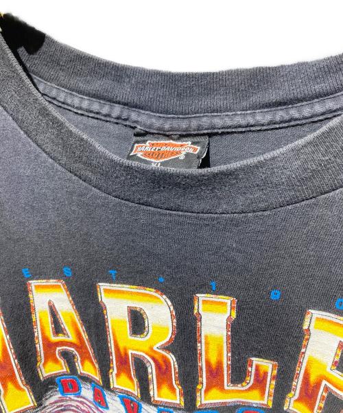 HARLEY-DAVIDSON（ハーレーダビッドソン）HARLEY-DAVIDSON (ハーレーダビッドソン) 90s イーグルプリントTシャツ ブラック サイズ:XLの古着・服飾アイテム