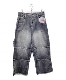 Jaded London（ジェイデッドロンドン）の古着「Colossus Carpenter Jeans/デニムパンツ」｜ブラック