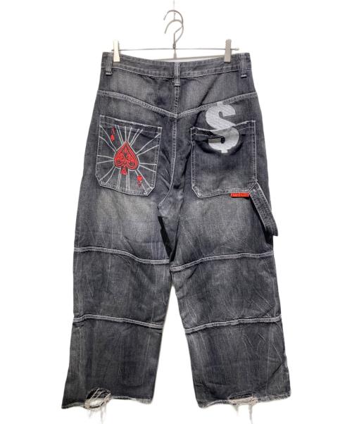 Jaded London（ジェイデッドロンドン）JADED LONDON (ジェイデッドロンドン) Colossus Carpenter Jeans/デニムパンツ ブラック サイズ:Ｗ32の古着・服飾アイテム