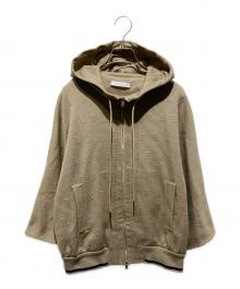 MaxMara（マックスマーラ）の古着「ジップパーカー」｜ベージュ