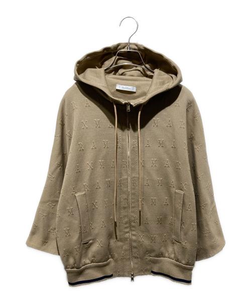 MaxMara（マックスマーラ）MaxMara (マックスマーラ) ジップパーカー ベージュ サイズ:Mの古着・服飾アイテム