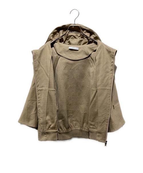 MaxMara（マックスマーラ）MaxMara (マックスマーラ) ジップパーカー ベージュ サイズ:Mの古着・服飾アイテム