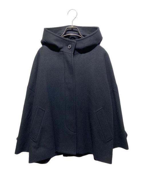 MACKINTOSH LONDON（マッキントッシュ ロンドン）MACKINTOSH LONDON (マッキントッシュ ロンドン) ファインウールメルトンフーデッドショートコート ブラック サイズ:38の古着・服飾アイテム