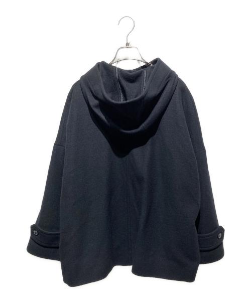 MACKINTOSH LONDON（マッキントッシュ ロンドン）MACKINTOSH LONDON (マッキントッシュ ロンドン) ファインウールメルトンフーデッドショートコート ブラック サイズ:38の古着・服飾アイテム