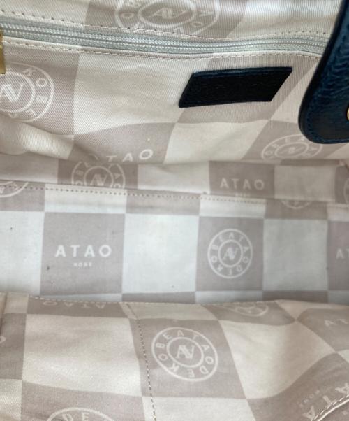 ATAO（アタオ）ATAO (アタオ) 2WAYレザートートバッグ ブラックの古着・服飾アイテム