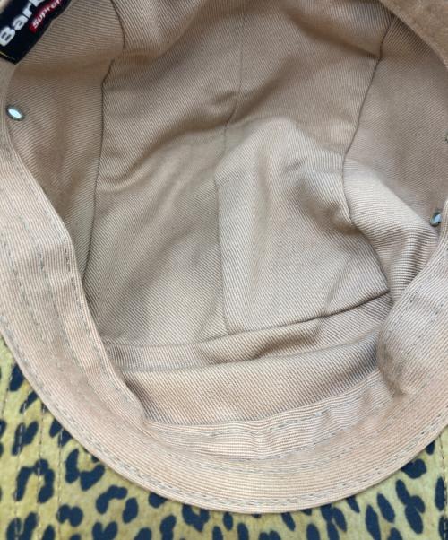 SUPREME（シュプリーム）Supreme (シュプリーム) Barbour (バブアー) 20SS Waxed Cotton Camp Cap ブラック×ベージュの古着・服飾アイテム