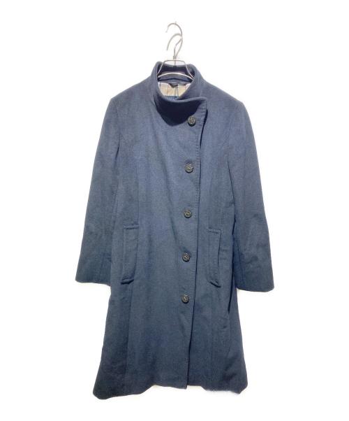 BURBERRY LONDON（バーバリーロンドン）BURBERRY LONDON (バーバリーロンドン) アンゴラ混コート ブラック サイズ:9の古着・服飾アイテム