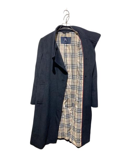 BURBERRY LONDON（バーバリーロンドン）BURBERRY LONDON (バーバリーロンドン) アンゴラ混コート ブラック サイズ:9の古着・服飾アイテム