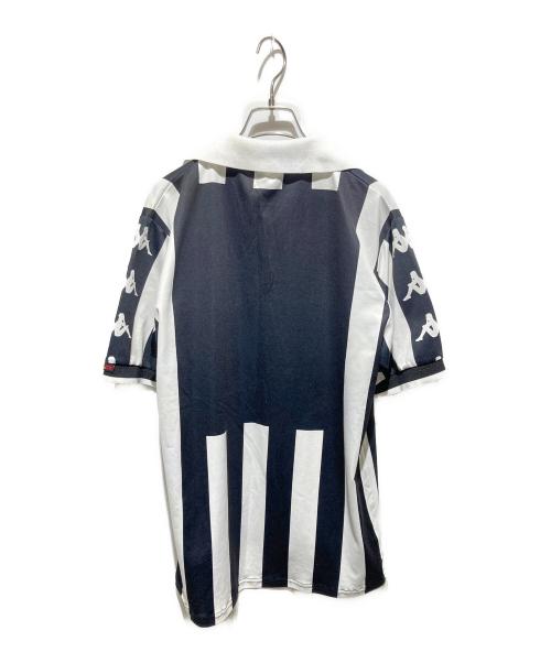 KAPPA（カッパ）Kappa (カッパ) 90s ユベントスゲームシャツ ホワイト×ブラック サイズ:Ｍの古着・服飾アイテム