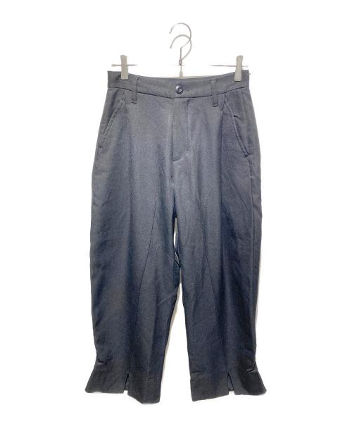 Knuth Marf（クヌースマーフ）Knuth Marf (クヌースマーフ) front slit pants ブラック サイズ:ＸＳの古着・服飾アイテム